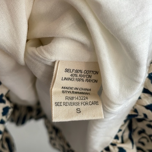 Mahina Dark Teal and Cream Spaghetti Strap Sundress - Picture 9 of 11